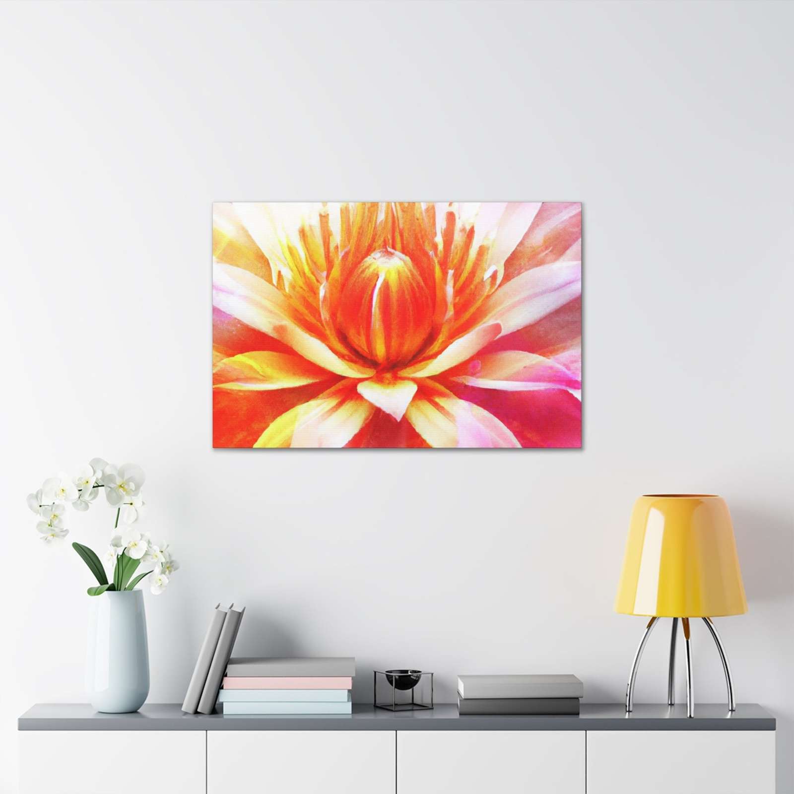 Crimson Hibiscane- Canvas