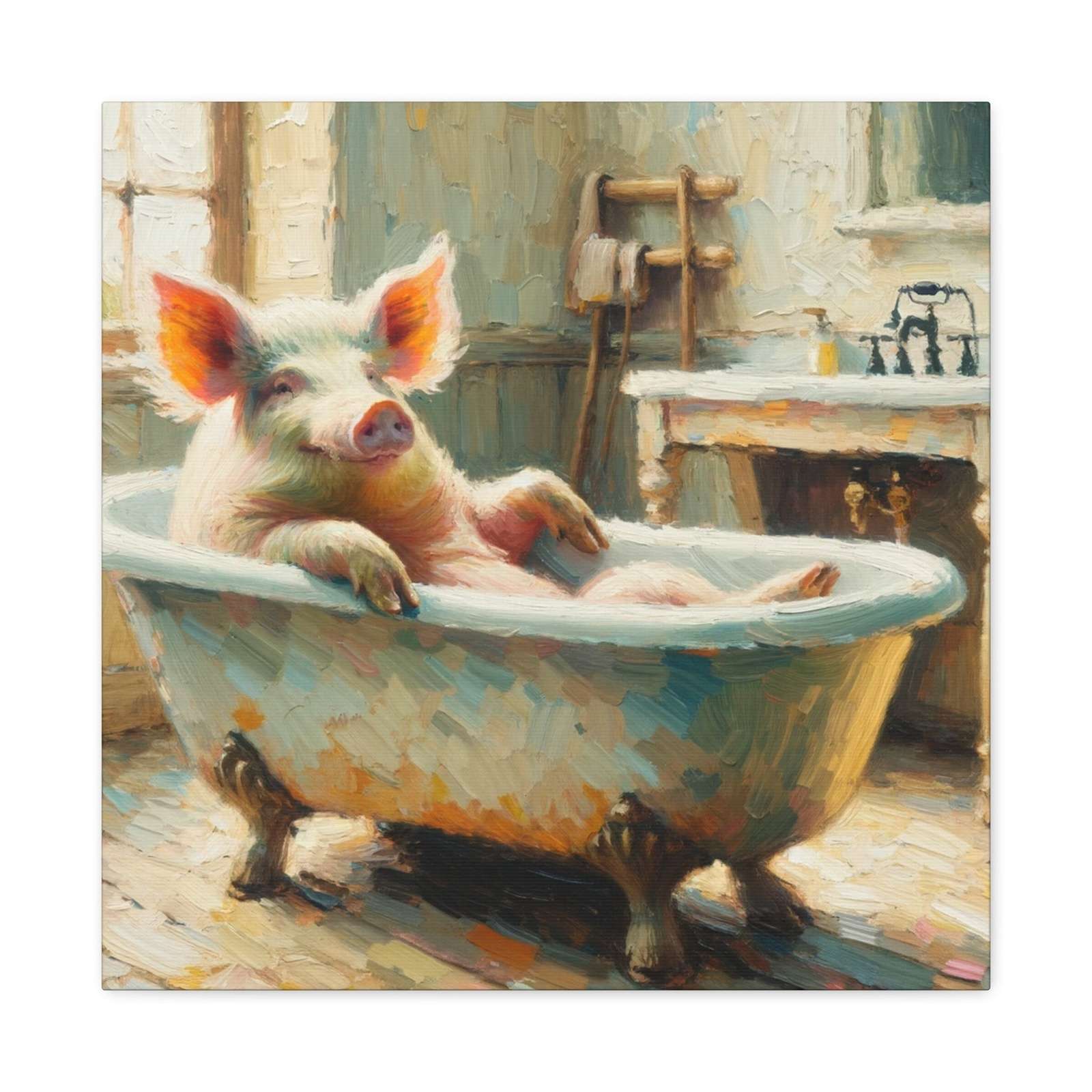 Pigs on Holiday- Canvas