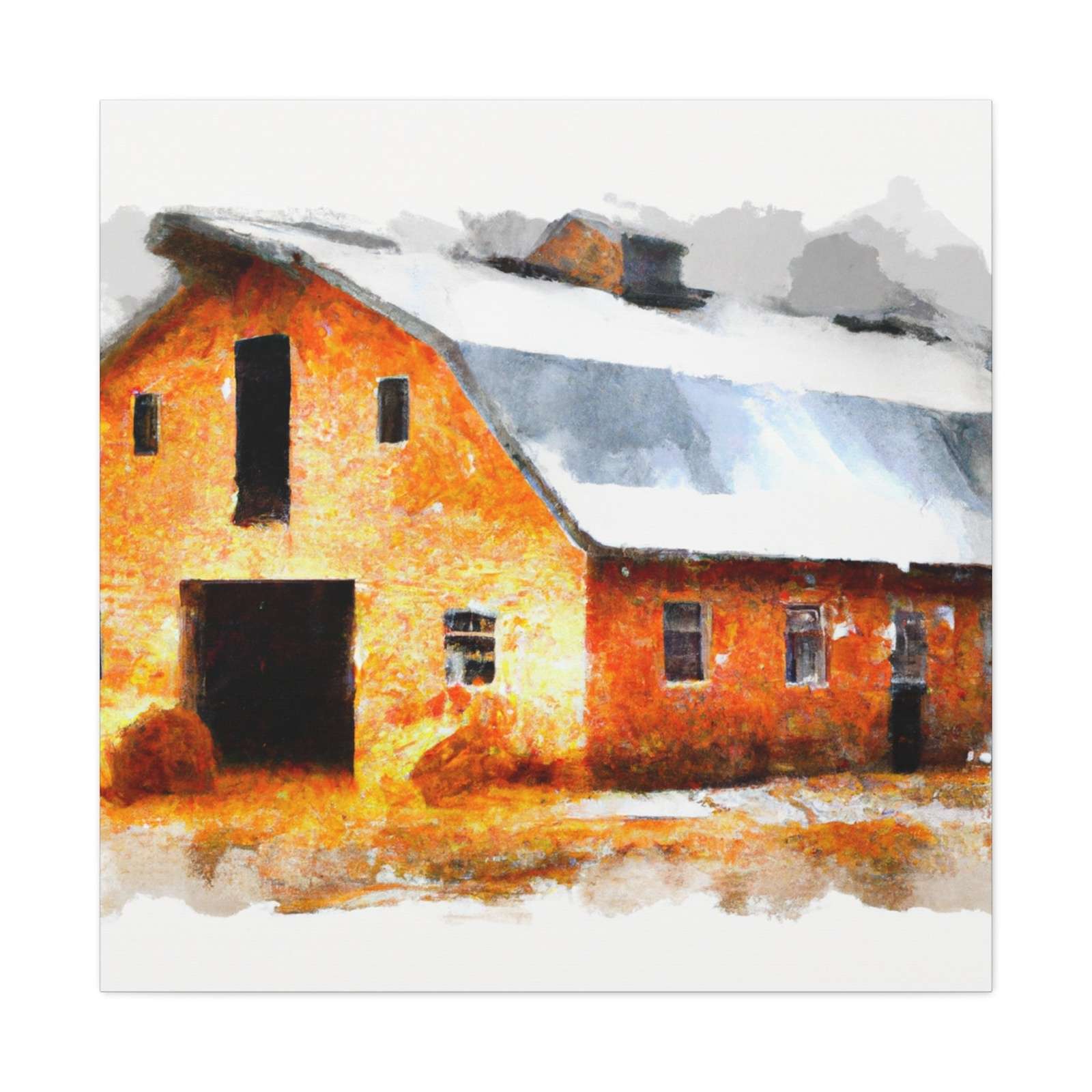 Country Folk Farm- Canvas