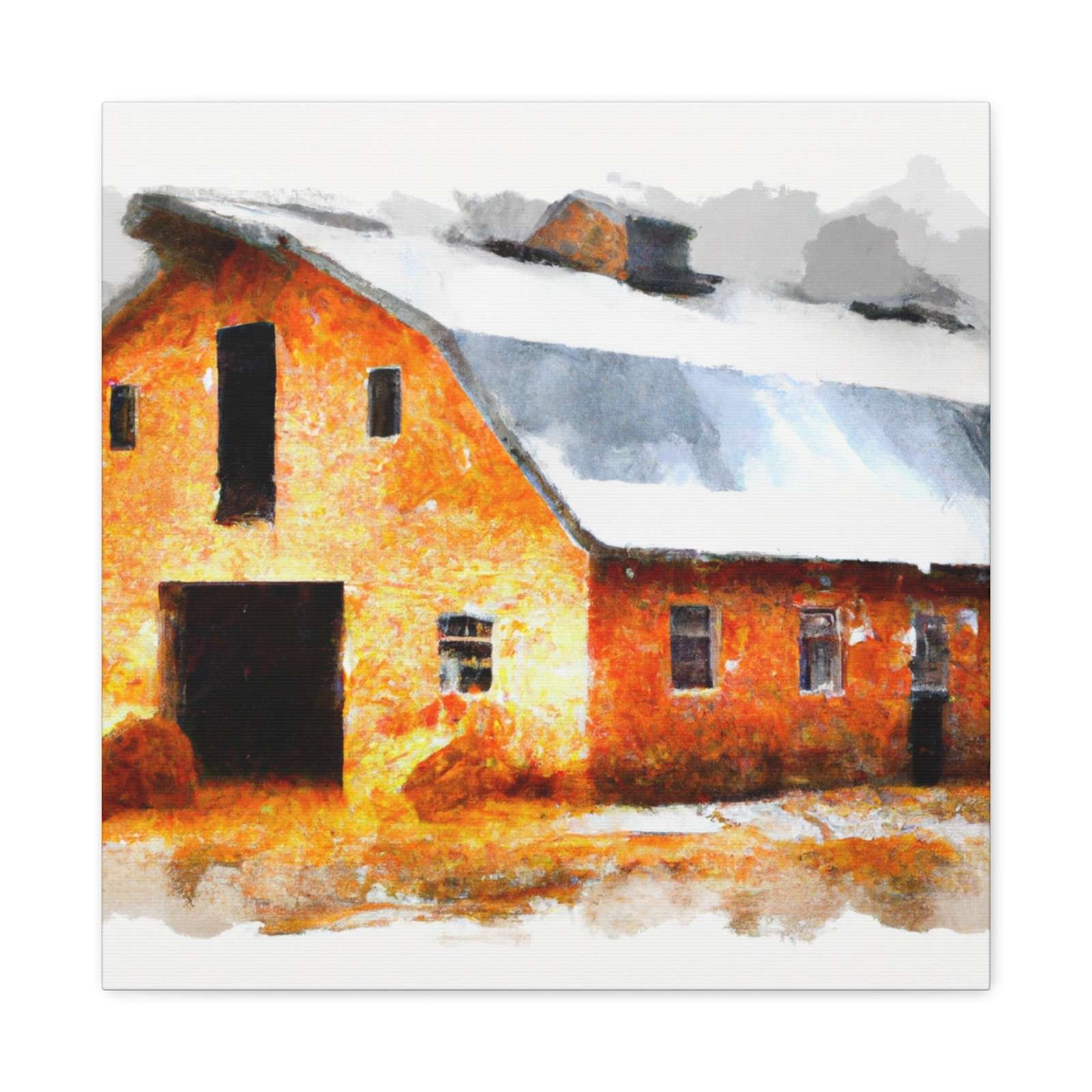 Country Folk Farm- Canvas