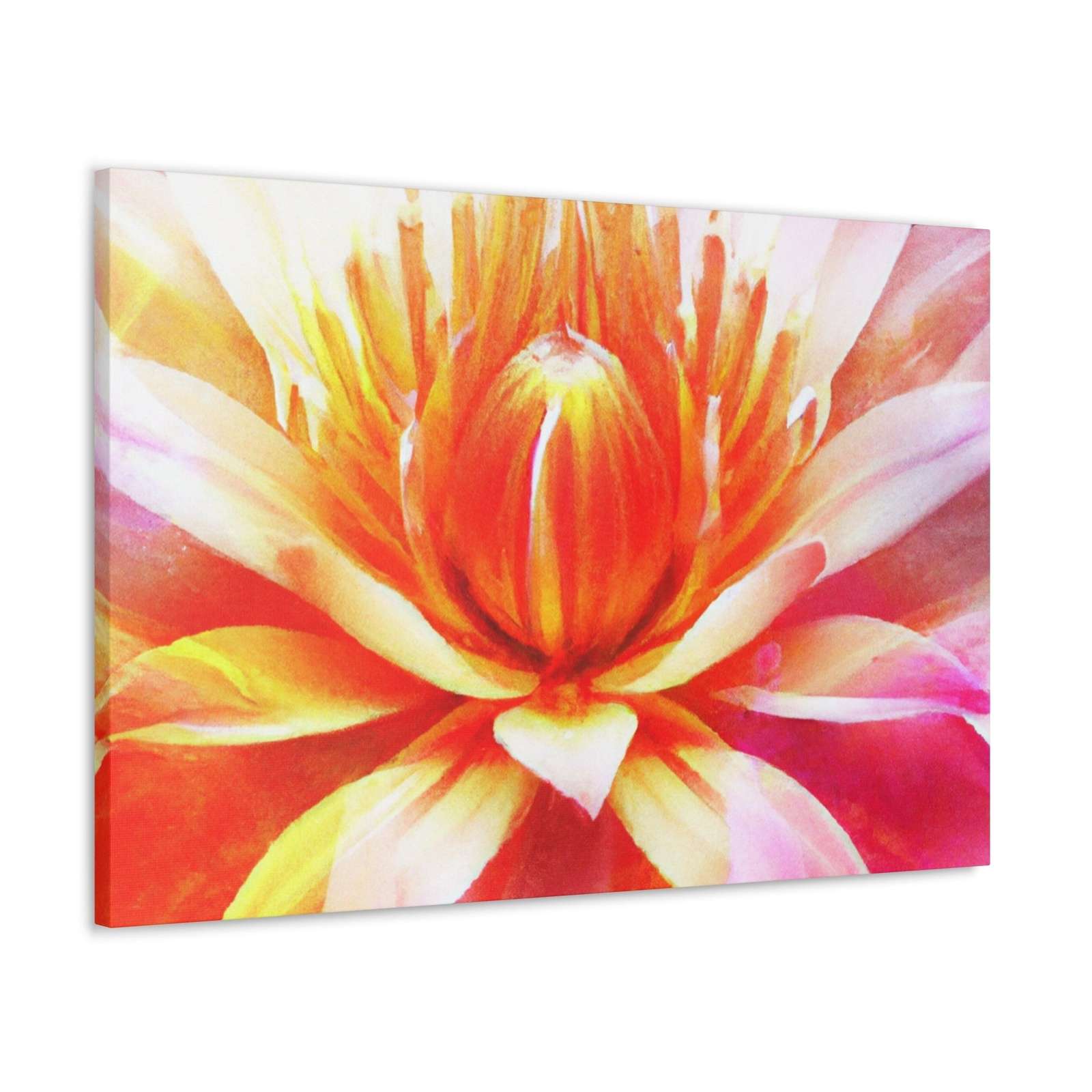 Crimson Hibiscane- Canvas