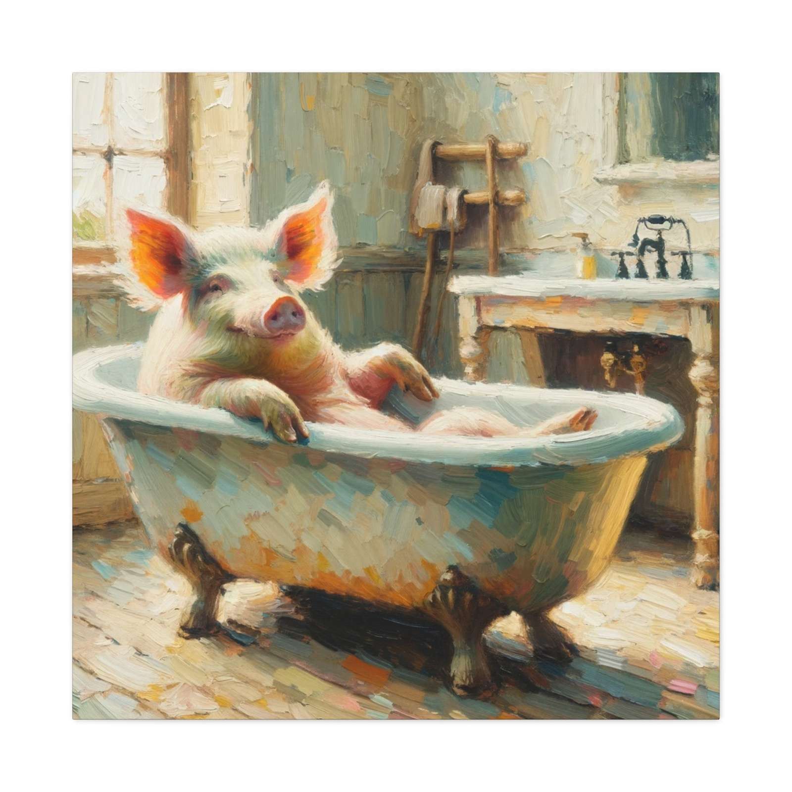 Pigs on Holiday- Canvas